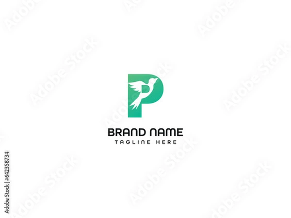 Obraz bird letter  logo design