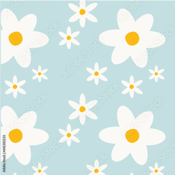 Obraz daisy seemless patter