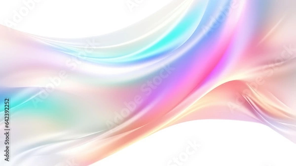 Fototapeta White colorful satin texture that is white fabric silk panorama background with beautiful soft blur gradient natural.