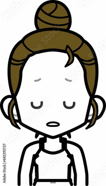 Fototapeta hb部屋着女性BU_fOL03