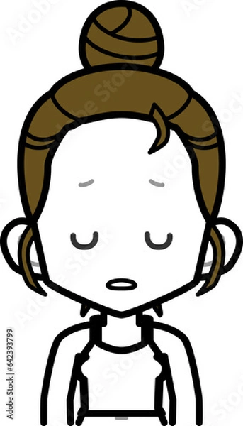 Fototapeta hb部屋着女性BU_fOL03