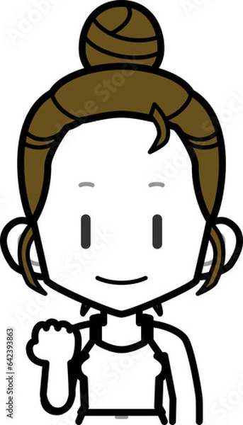 Fototapeta hb部屋着女性BU_fOL05