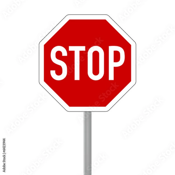 Fototapeta stop-schild