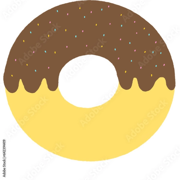 Obraz donut with chocolate