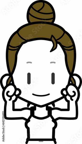 Fototapeta hb部屋着女性BU_fOL23