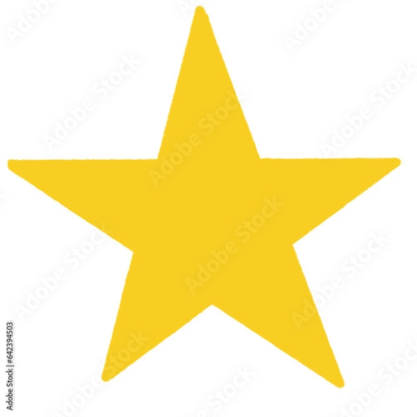 Obraz gold star on white background