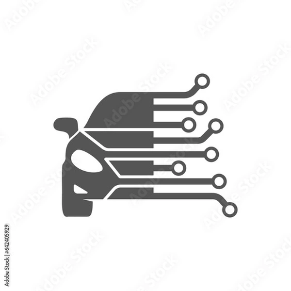 Obraz Car Tech Logo Template Designs. Car diagnostics. AI Car System. Modern Logotype. EPS 10