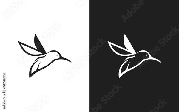 Fototapeta bird logo vector template