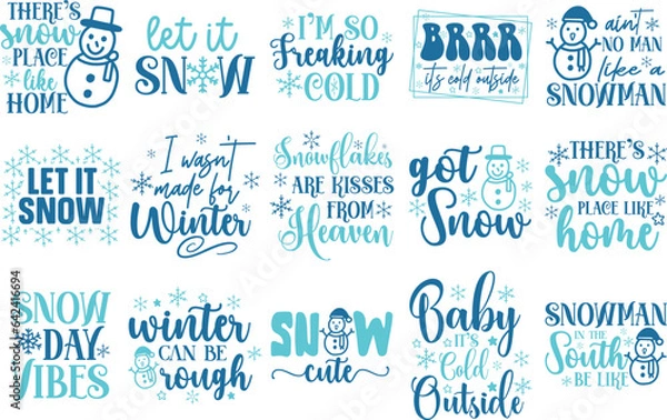 Obraz Winter SVG Bundle