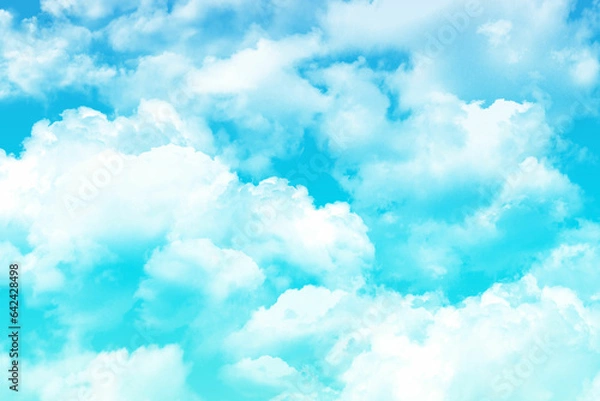 Obraz blue sky with clouds