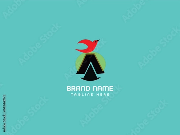 Obraz bird letter logo design