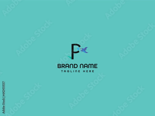Obraz bird letter  logo design