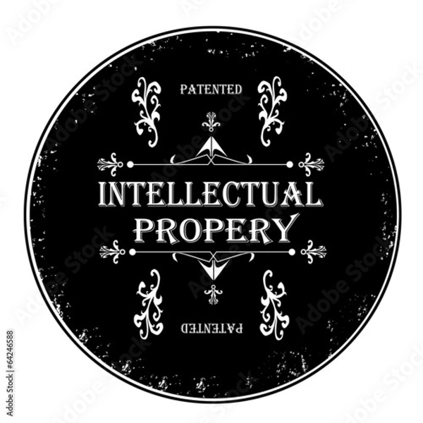 Obraz Intellectual property stamp