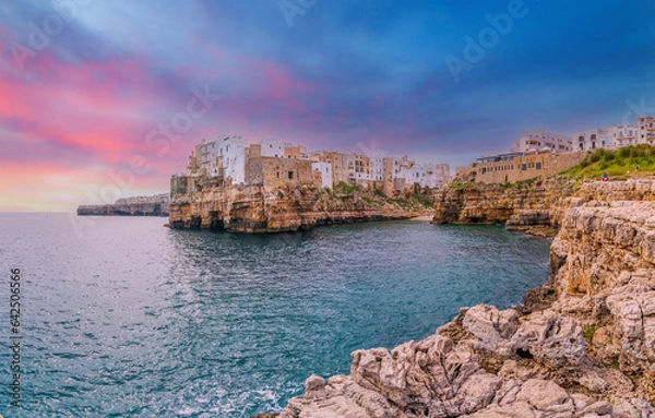 Obraz Lama Monachile Bay view in Polignano a Mare Town of Italy