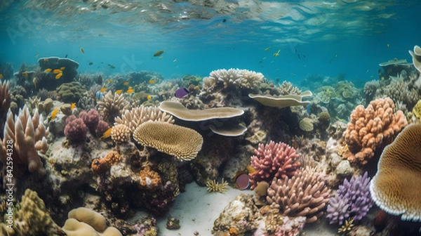 Fototapeta Beautiful underwater wildlife