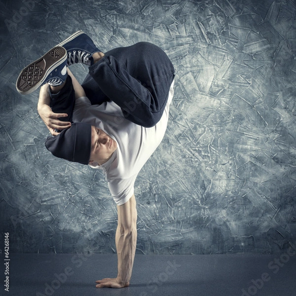 Fototapeta Breakdancer jumping