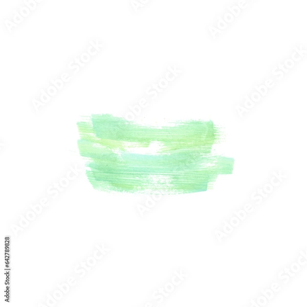 Fototapeta Abstract texture and background with green brushstroke like lines drawn by watercolor. Great basic of print, badge, party invitation, banner, tag.
