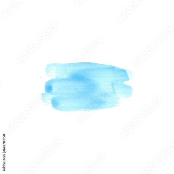 Fototapeta Abstract texture and background with blue brushstroke like lines drawn by watercolor. Great basic of print, badge, party invitation, banner, tag.