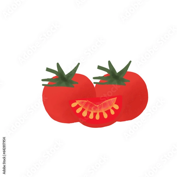 Obraz tomato isolated on white