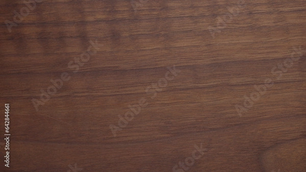Obraz clean walnut wood table top view