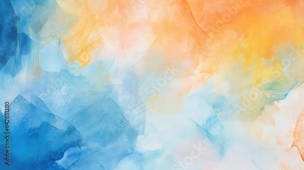 Fototapeta Abstract watercolor texture background. Generative AI
