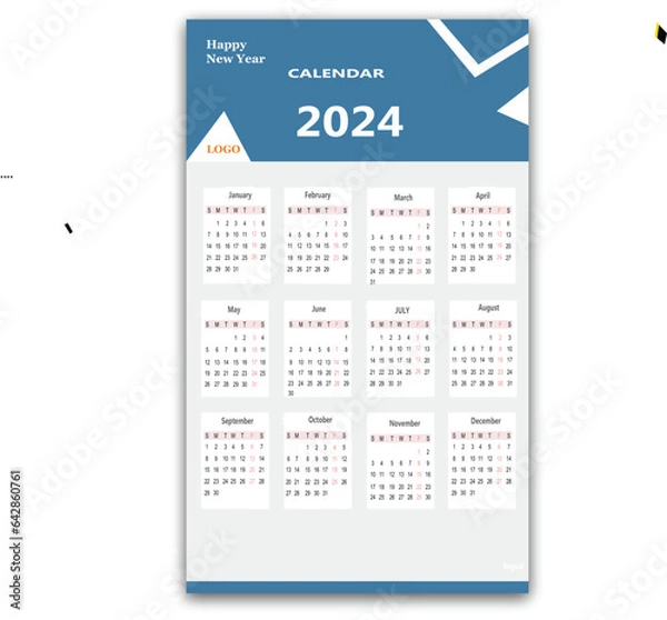 Obraz calendar 2024 