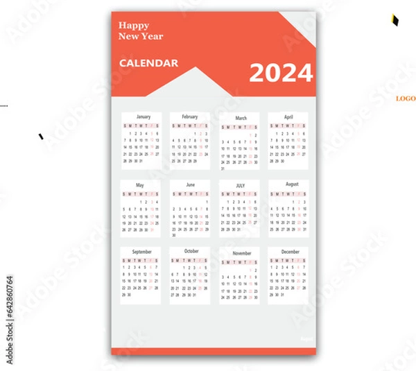 Obraz calendar 2024 