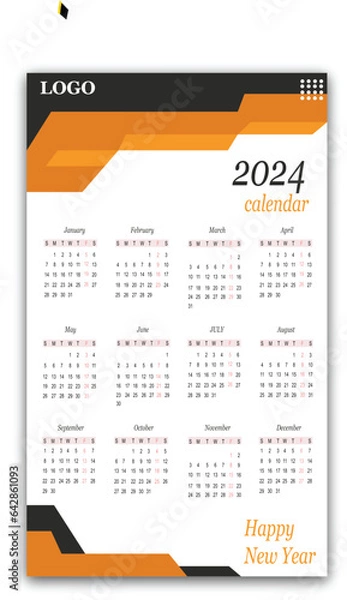 Obraz calendar 2024 