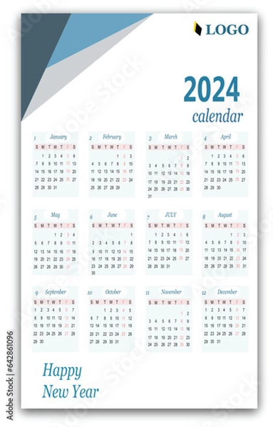 Obraz calendar 2024 