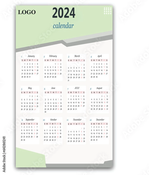 Obraz calendar 2024 