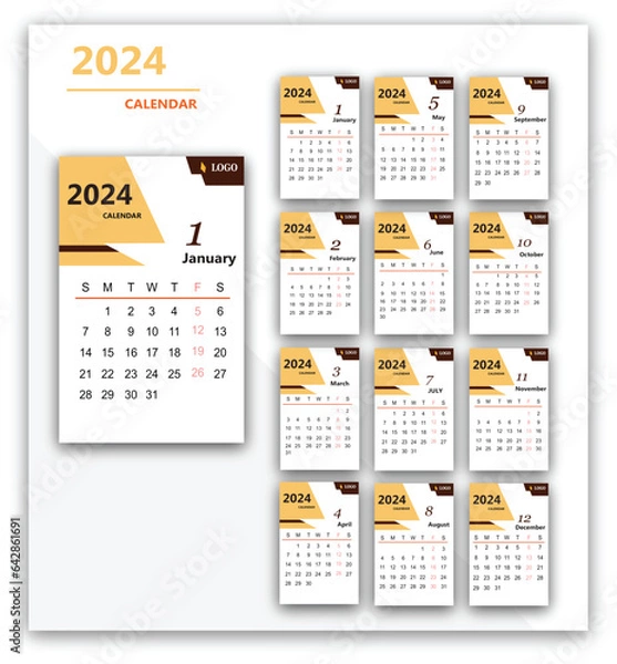 Obraz calendar 2024 