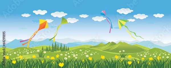 Obraz Kites in the sky