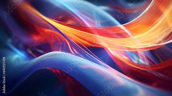 Obraz Abstract background with colorful waves