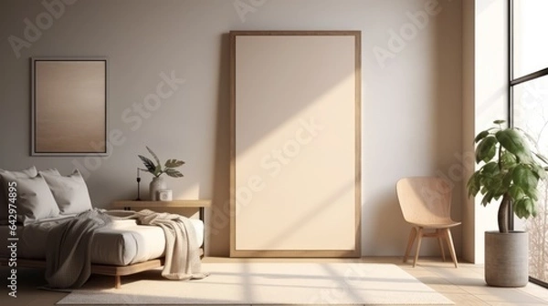 Fototapeta Living in Modern Elegance: The Essence of Timeless Chic Ambiance