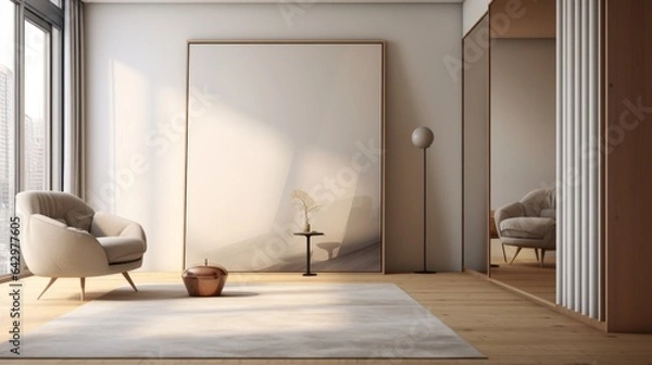 Fototapeta Radiating Style in Symphony: Captivating Interiors Illuminate Living Spaces