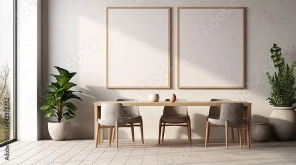 Fototapeta The Essence of Living Elegance: Exploring Mock-Up Frame Brilliance