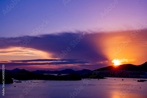 Fototapeta 여수의 낙조