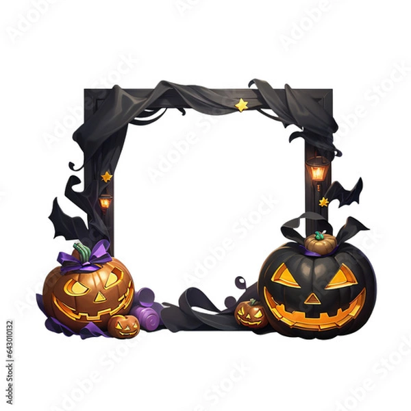 Fototapeta Halloween Picture Frame, Spooky Frame, Halloween Photo Border, Creepy Picture Frame, Halloween Decor, Haunted Frame, Halloween Party Photo Frame, Halloween-themed Frame, Halloween Picture Display, Sca