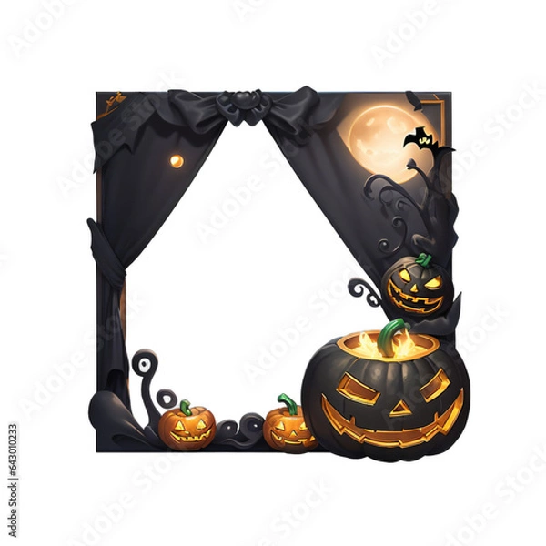 Fototapeta Halloween Picture Frame, Spooky Frame, Halloween Photo Border, Creepy Picture Frame, Halloween Decor, Haunted Frame, Halloween Party Photo Frame, Halloween-themed Frame, Halloween Picture Display, Sca
