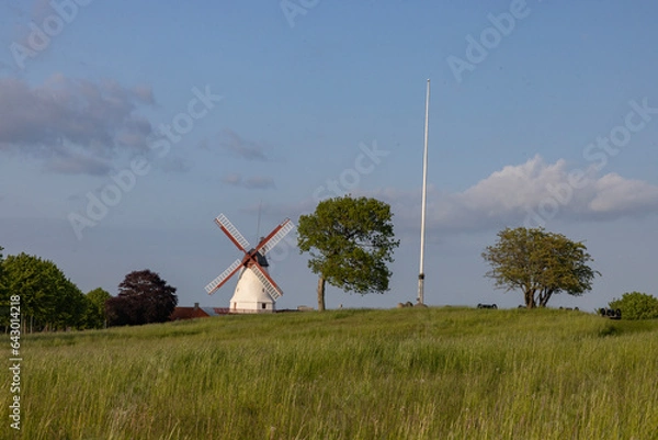 Fototapeta Dybbøl mill is a grain mill at Dybbøl Banke near Dybbøl in Southern Jutland in Denmark. It was originally built in 1744.