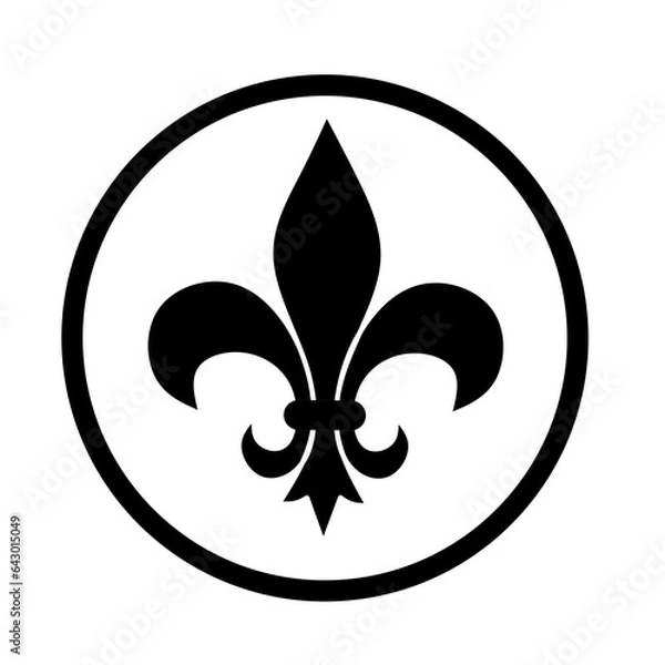 Fototapeta Fleur delis icon vector 