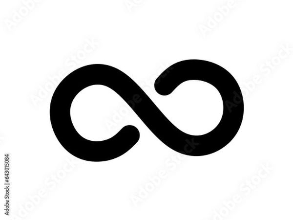 Fototapeta infinity icon vector with simple design