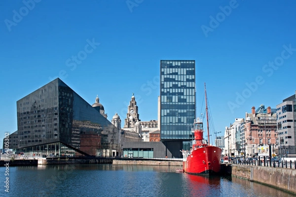 Obraz View of Liverpool's historic waterfront