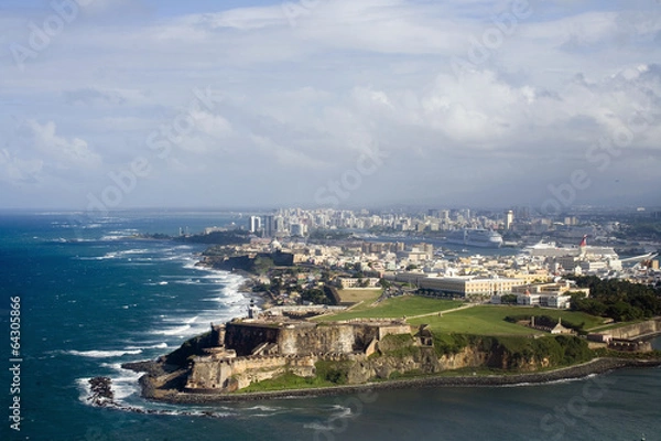 Obraz Aerial view of El Morro Puerto Rico