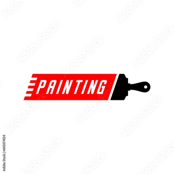Fototapeta Paint border vector on white background