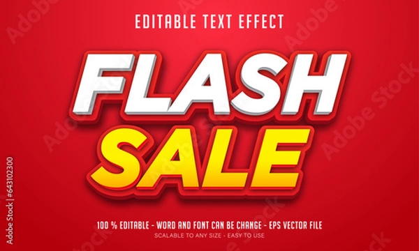 Fototapeta flash sale editable text effect