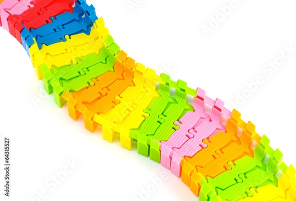 Fototapeta Rainbow rail road