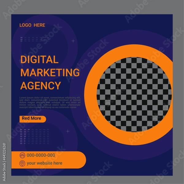 Obraz digital marketing flyer bundle