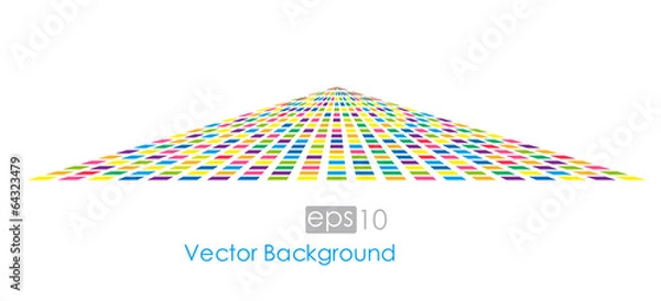 Obraz Vector illustration colored dots.