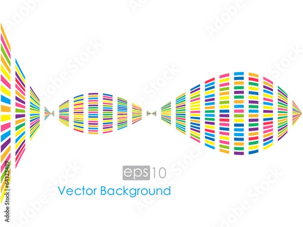Obraz Vector illustration colored dots.